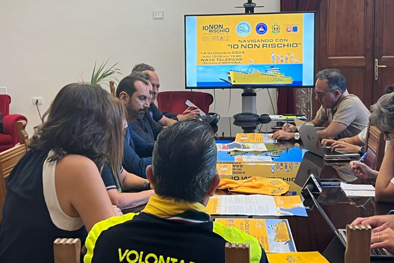 Conferenza stampa di presentazione dell'iniziativa "Navigando con Io non rischio"