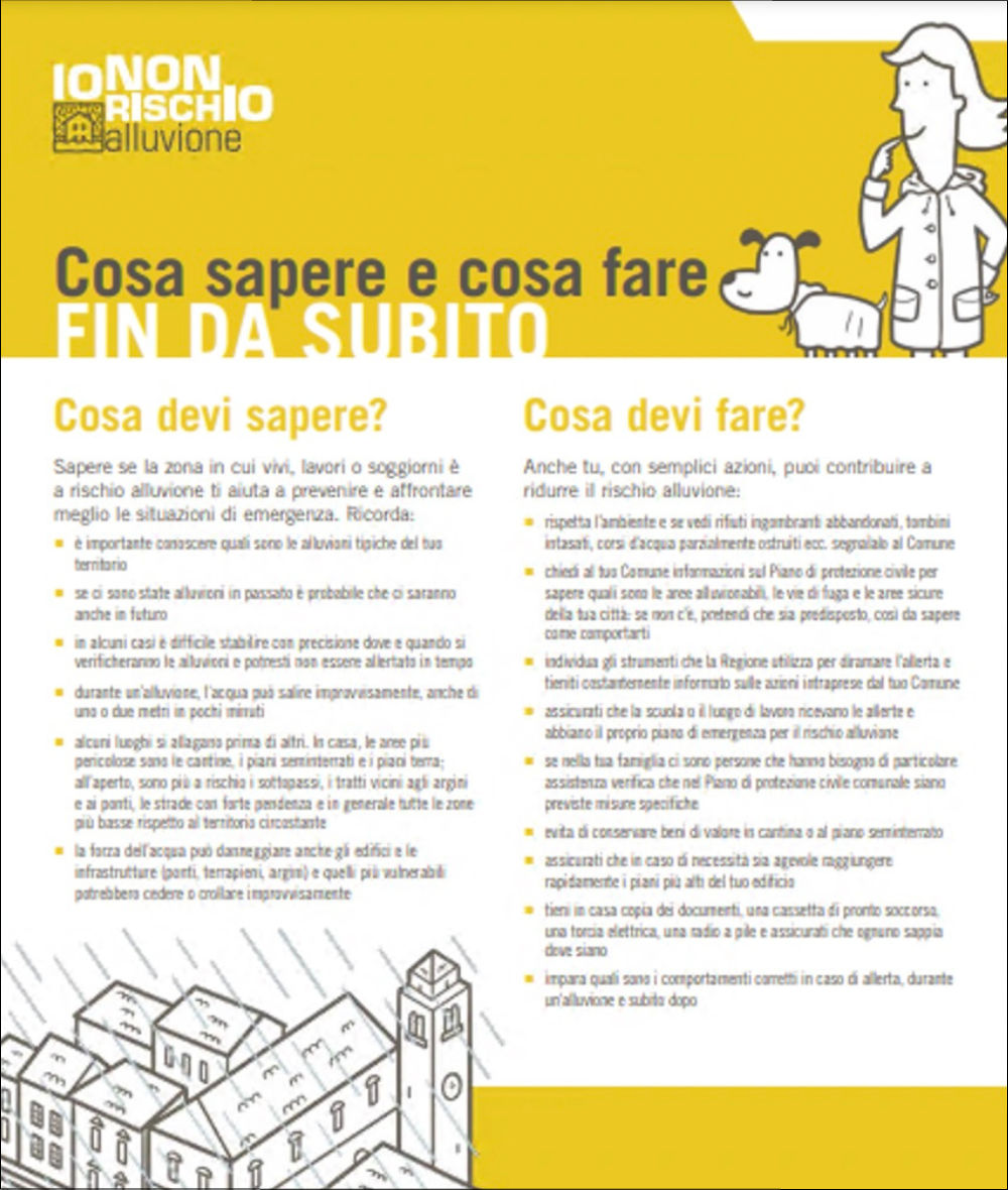 Anteprima pieghevole alluvione