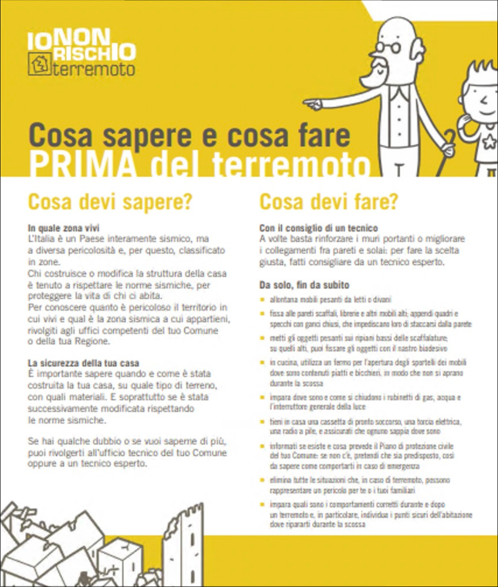 Anteprima pieghevole terremoto