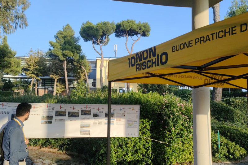 La piazza Io non rischio organizzata a Pozzuoli nella sede ENI